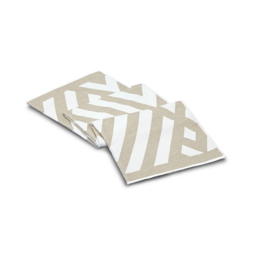 Prosop de plaja Geometric Luxury, L&#039;appartement, 100x180 cm, bumbac, 460 gsm, gri deschis