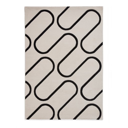 Covor negru-alb 160x230 cm Linear Curve – Catherine Lansfield