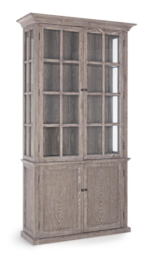 Biblioteca Columbia, Bizzotto, 124x43x230 cm, lemn de frasin/sticla