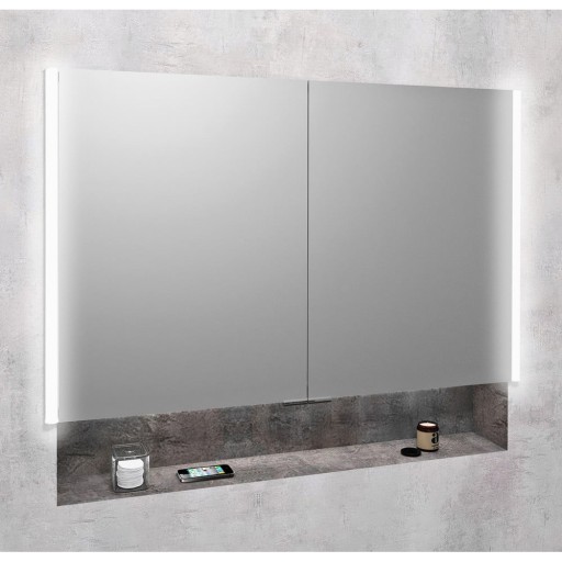 Dulap de baie gri 105,5x70 cm Integra – Sapho