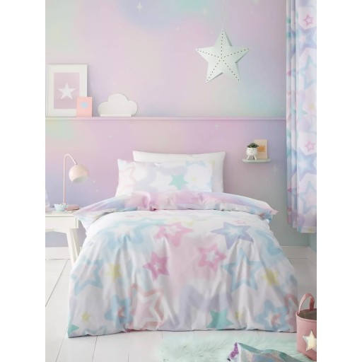 Lenjerie de pat pentru copii pentru pat de o persoană 135x200 cm Ombre Stars – Catherine Lansfield