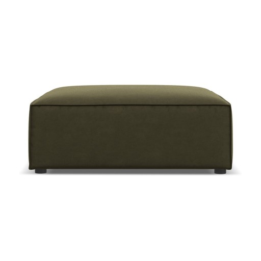 Taburet verde cu tapițerie din catifea Jodie – Micadoni Home