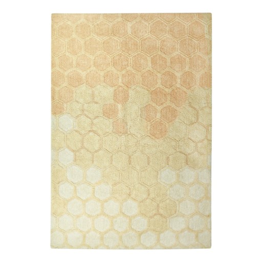 Covor galben ocru lavabil/țesut manual din bumbac 140x200 cm Sweet Honey – Lorena Canals