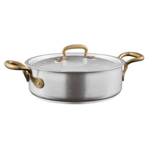 Cratita cu capac Sambonet 1965 Vintage  inductie  d24cm  3.7 litri  inox vintage