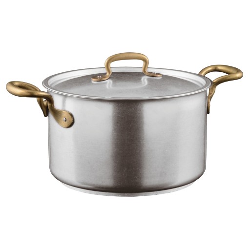 Oala cu capac Sambonet 1965 Vintage  inductie  d24cm  6.5 litri  inox vintage