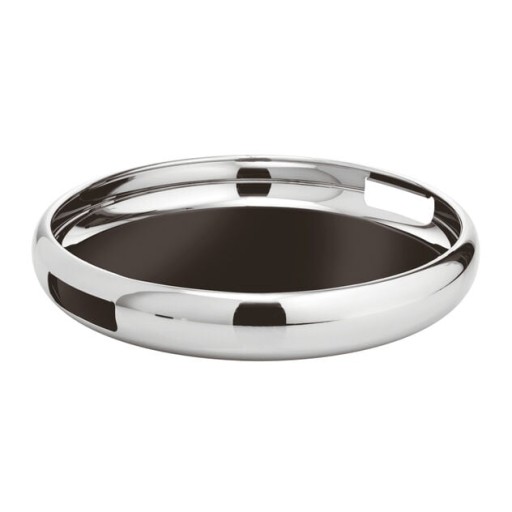Tava Sambonet Sphera d40cm  manere laterale  inox placat cu argint