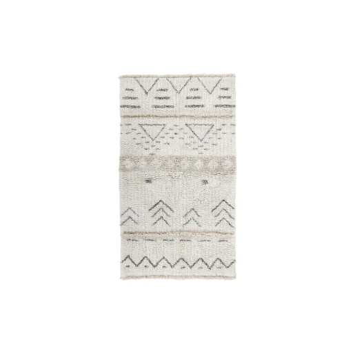 Covor crem lavabil/țesut manual din lână 80x140 cm Lakota Day – Lorena Canals