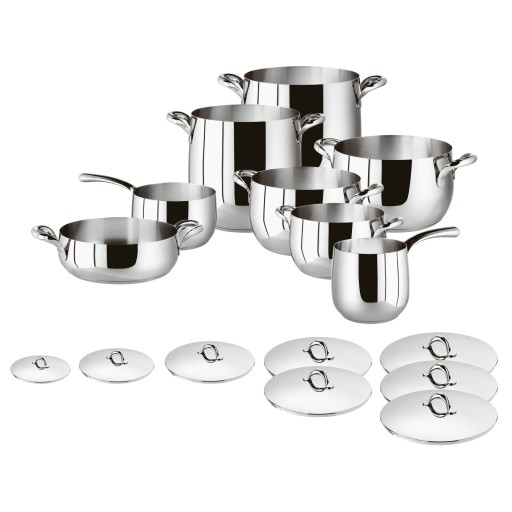 Set oale Sambonet Kikka  16 piese  inductie  inox