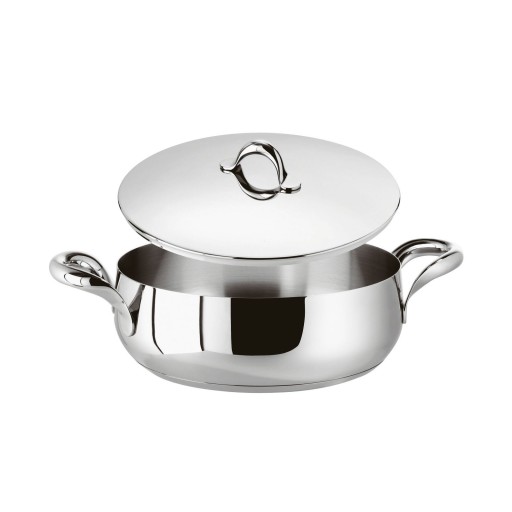Cratita cu capac Sambonet Kikka  d20cm  2 litri  inductie  inox