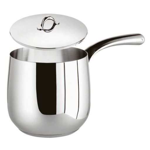 Oala pentru lapte cu capac Sambonet Kikka  d12cm  1.3 litri  inductie  inox