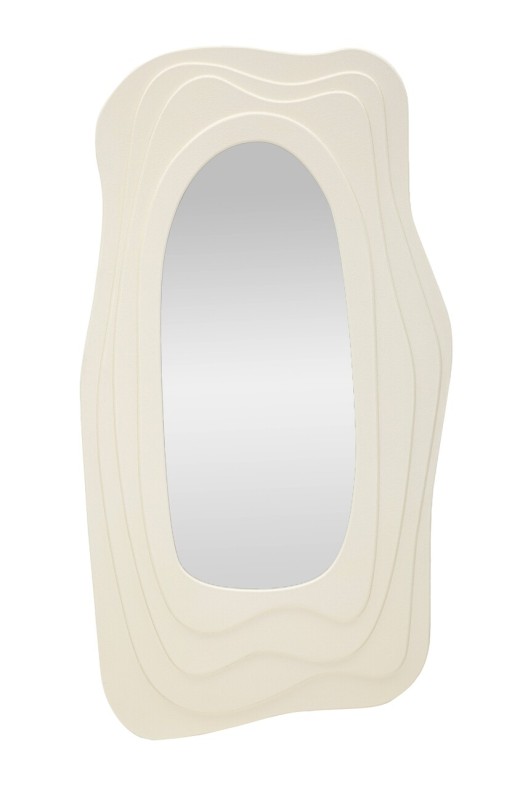Oglinda decorativa Dafne, Mauro Ferretti, 90x165 cm, MDF/oglinda, alb