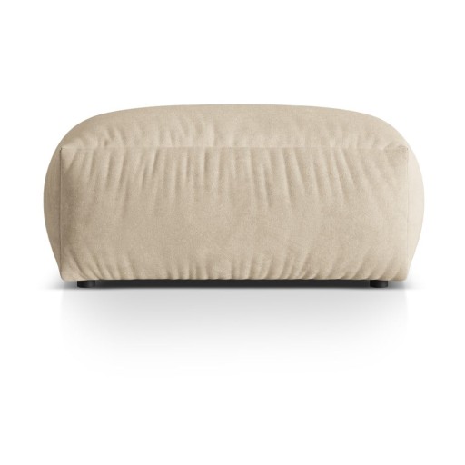 Taburet modular bej cu tapițerie din catifea Martina – Micadoni