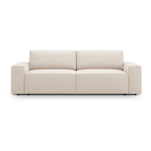 Canapea bej extensibilă cu tapițerie din țesătură bouclé 247 cm Jodie – Micadoni Home