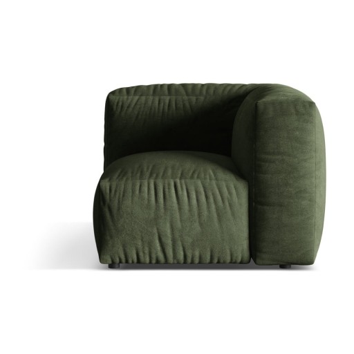 Modul pentru canapea modulară verde cu tapițerie din catifea (cu colț variabil) Martina – Micadoni