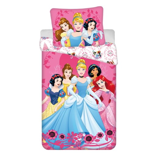 Lenjerie de pat pentru copii din bumbac pentru pat de o persoană 140x200 cm Princezny "Heart" – Jerry Fabrics