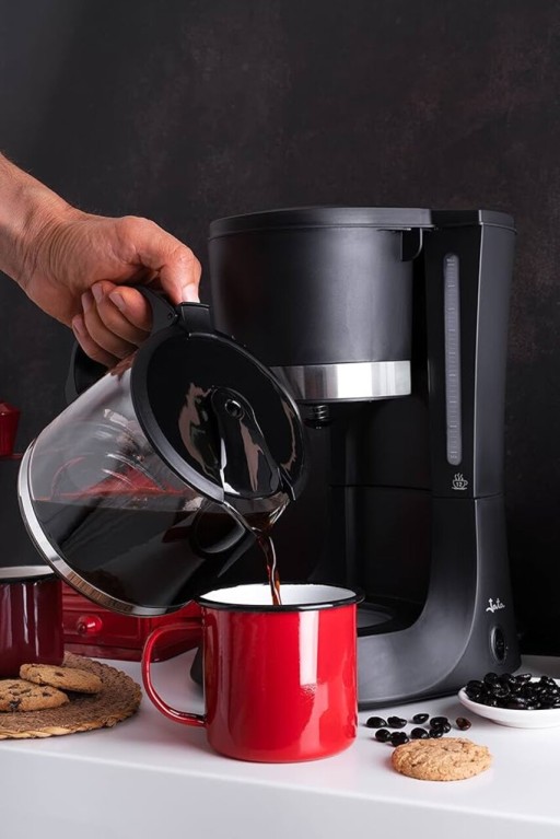 Cafetiera electrica Jata, 1.2 L/680W, sticla, negru