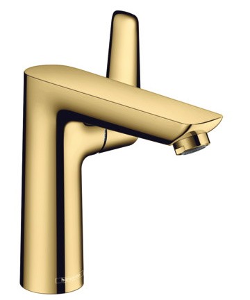 Baterie lavoar Hansgrohe Talis E 150  ventil pop-up  gold optic lustruit