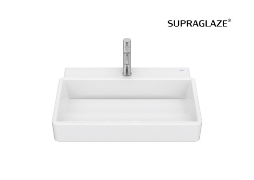Lavoar Roca Tura 60x43cm  fara orificiu preaplin  alb Supraglaze