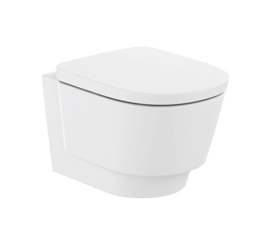 Vas wc suspendat Roca Tura Rimless  fixare ascunsa  50x36cm  alb mat