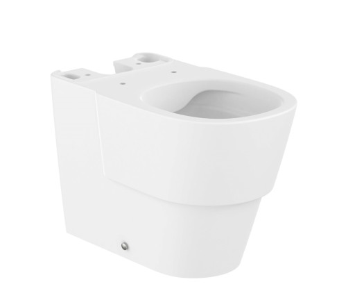 Vas wc Roca Tura Rimless back-to-wall  pentru rezervor asezat  62.5x37.5cm  alb mat