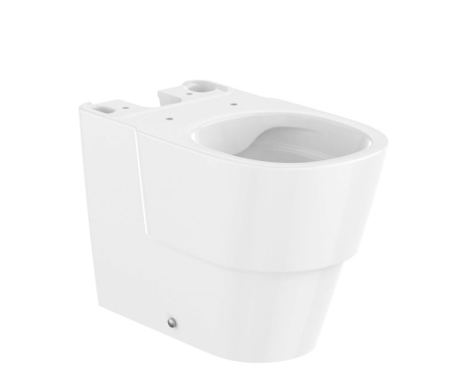 Vas wc Roca Tura Rimless back-to-wall  pentru rezervor asezat  62.5x37.5cm  alb