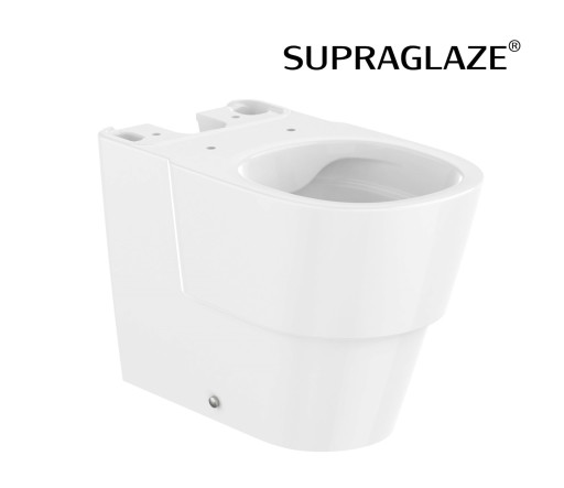 Vas wc Roca Tura Rimless back-to-wall  pentru rezervor asezat  62.5x37.5cm  alb Supraglaze