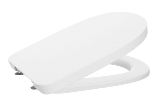 Capac wc Roca Tura cu inchidere lenta si Quick Release  alb mat