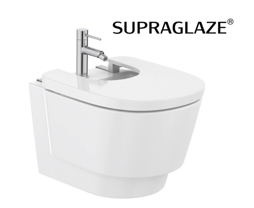 Bideu suspendat Roca Tura 50x36cm  alb Supraglaze