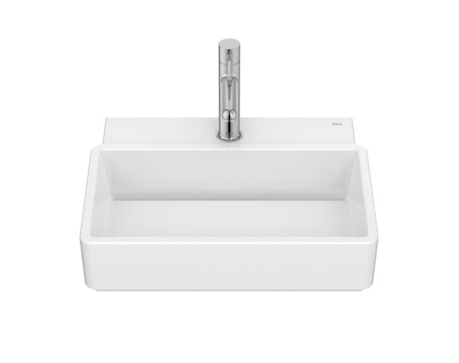 Lavoar Roca Tura Compact 45x36cm  fara orificiu preaplin  alb