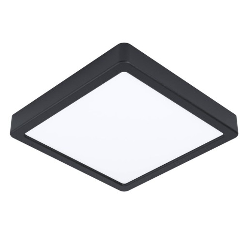 Plafonieră neagră LED 21x21 cm FUEVA 5 – EGLO