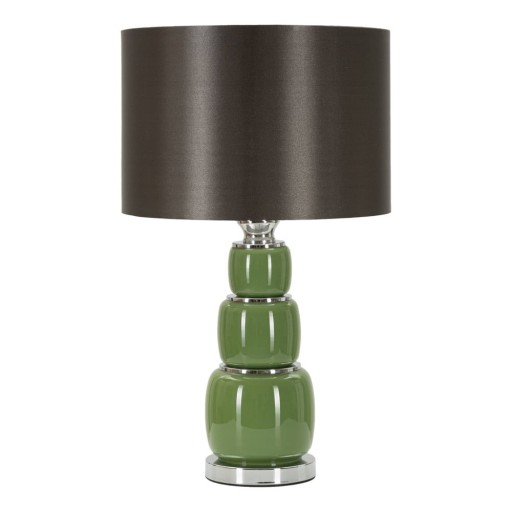 Veioză verde/gri cu abajur textil (înălțime 57 cm) Eva – Mauro Ferretti