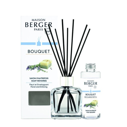 Difuzor parfum camera Maison Berger Ice Cube cu parfum Savon d'Autrefois 100ml