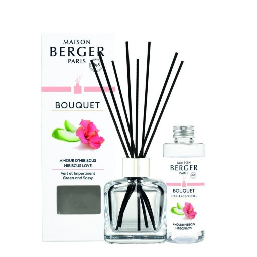 Difuzor parfum camera Maison Berger Ice Cube cu parfum Hibiscus Love 100ml