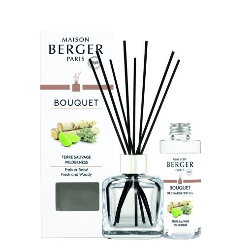 Difuzor parfum camera Maison Berger Ice Cube cu parfum Terre Sauvage 100ml