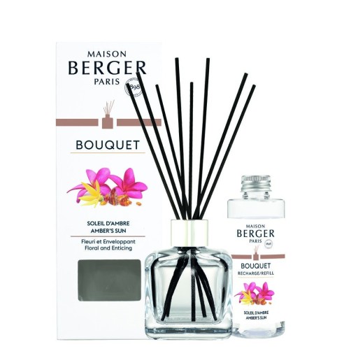 Difuzor parfum camera Maison Berger Ice Cube cu parfum Soleil d'Ambre 100ml