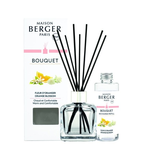 Difuzor parfum camera Maison Berger Ice Cube cu parfum  Fleur d'Oranger 100ml