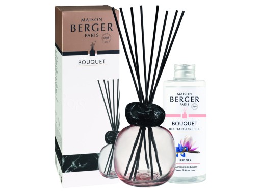 Difuzor parfum camera Maison Berger Mineral Rose Noir cu parfum Liliflora 180ml