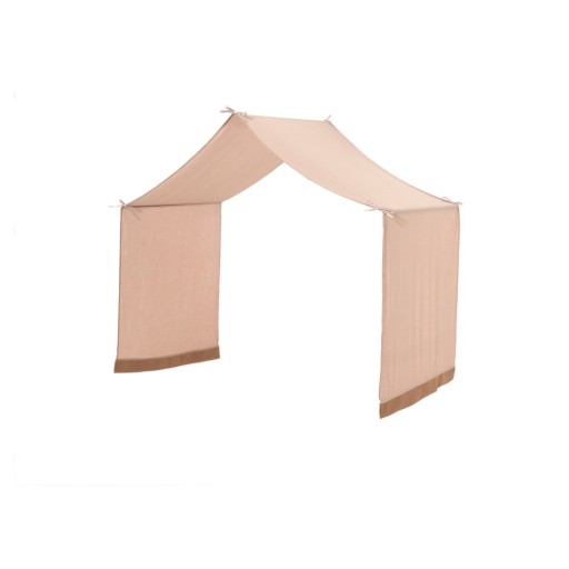 Draperie pentru copii maro deschis pentru pat din bumbac 86x414 cm Forrest – Vipack