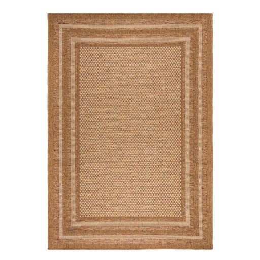 Covor pentru exterior și interior în culoare naturală 120x170 cm Layla Border – Flair Rugs