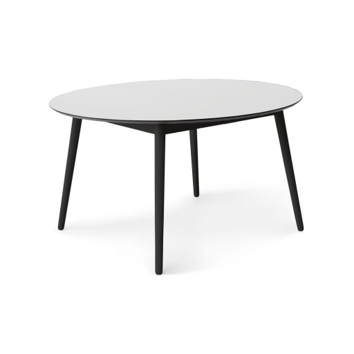 Masă de dining rotundă extensibilă cu blat alb cu blat suplimentar ø 135 cm Meza – Hammel Furniture