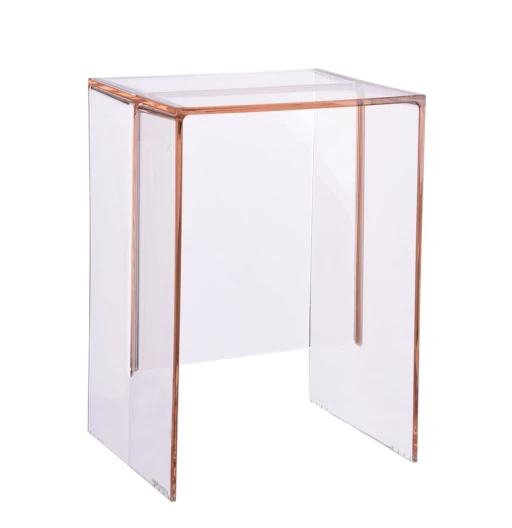 Taburet Kartell Max-Beam  design Ludovica & Roberto Palomba  27x33cm  h 47cm  nude transparent