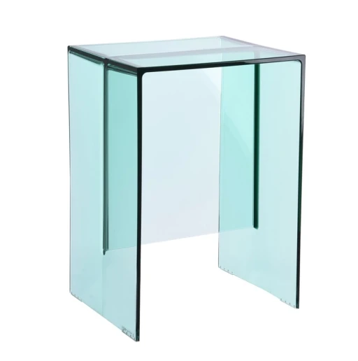 Taburet Kartell Max-Beam  design Ludovica & Roberto Palomba  27x33cm  h 47cm  aquamarin transparent