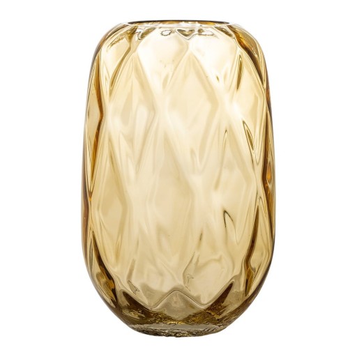 Vază galbenă din sticlă (înălțime 25 cm) Klarasofie – Bloomingville