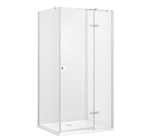 Cabina de dus Besco Pixa Chrome 90 P  90x90cm  orientare dreapta  profile crom