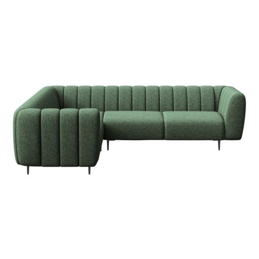 Colțar verde închis (cu colț pe partea stângă /în formă de ”L”) Shel – Ghado