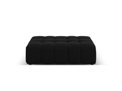 Taburet, Jennifer-51, Micadoni Home, 102x80x40 cm, catifea, negru