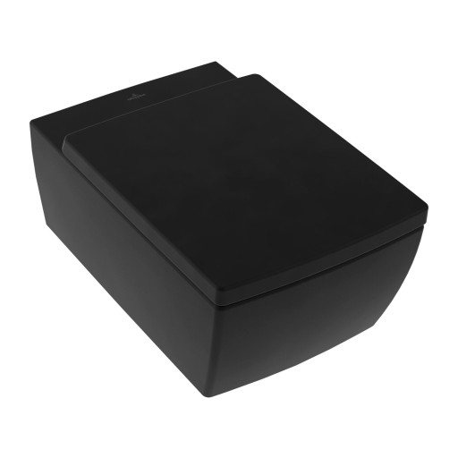 Vas WC suspendat Villeroy & Boch Memento 2.0 DirectFlush  56x37.5cm  CeramicPlus  Pure Black