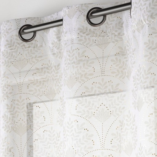 Perdea albă/bej 140x280 cm Majestia – douceur d'intérieur