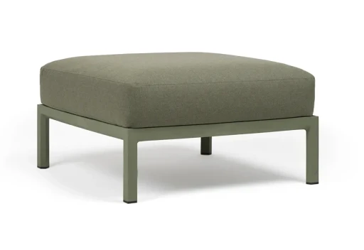 Pouf exterior Nardi Maximo 82.5x82.5cm  cadru verde Cactus  perna verde Timo Sunbrella