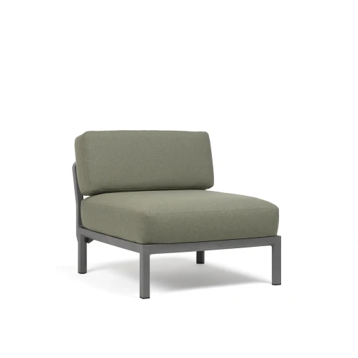 Element central Nardi Maximo  cadru gri Basalto  perne verde Timo Sunbrella